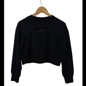 90 Degree by Reflex Cropped Keyhole Sweatshirt XS